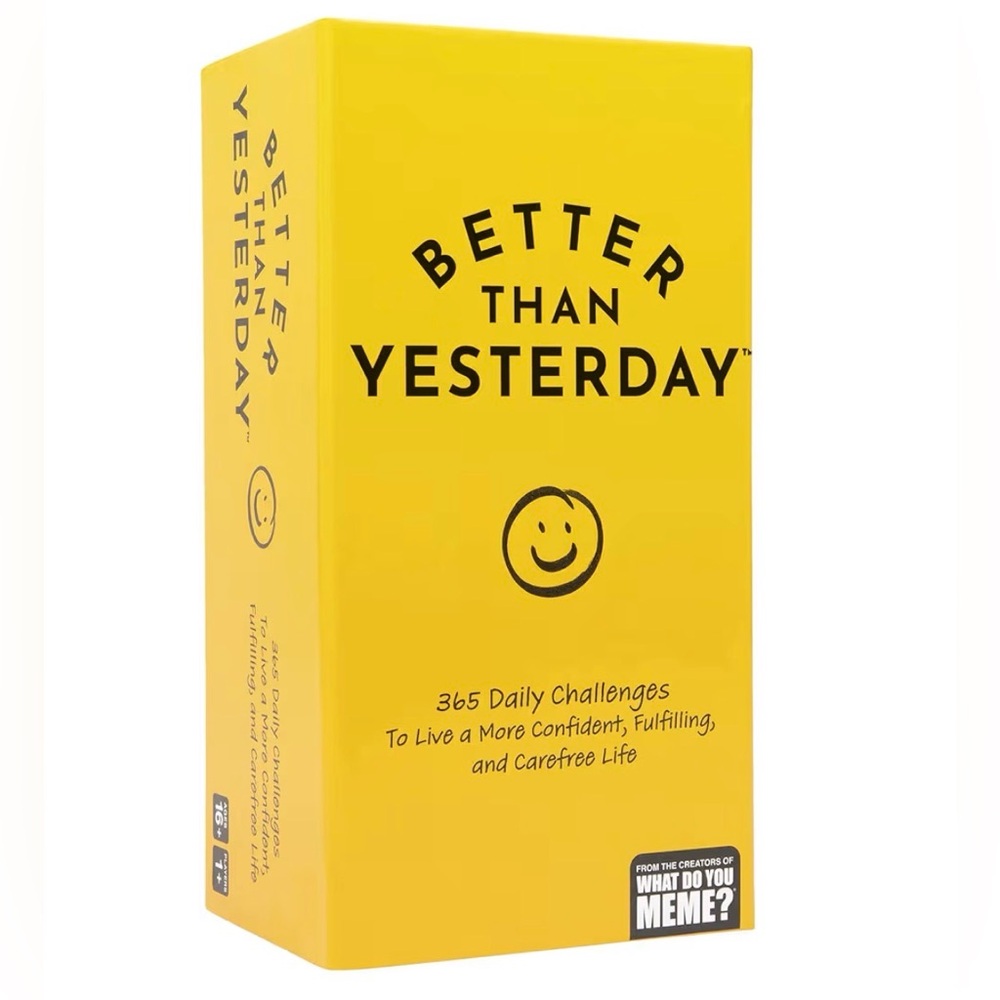 NIB Better Than Yesterday Game (what do you meme)